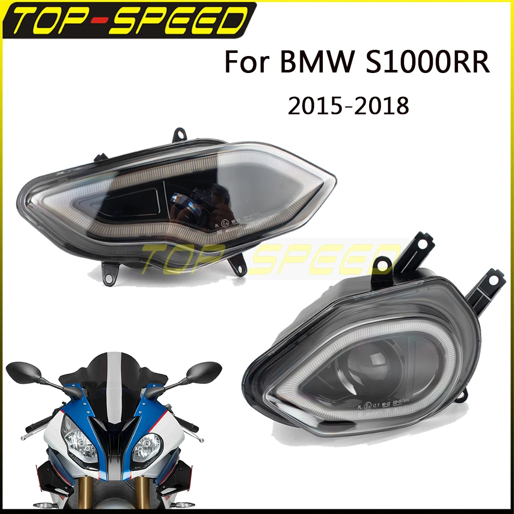 For BMW S1000RR S 1000RR S1000 RR 2015-2018 Motorcycle LED Headlights Head Lamps Parts High Low Beam DRL Lights Motorbike Lights