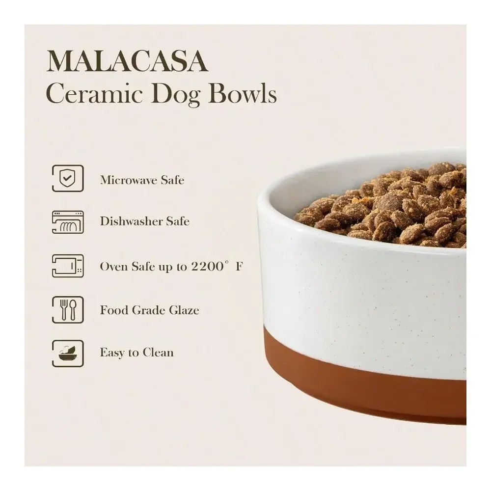 FurStarDog Bowls Set With Wood Stand, 3.5 Cups Pet Bowls For Medium Dogs With NonSlip Base, Large Puppies, Cats, Retrievers, Ect