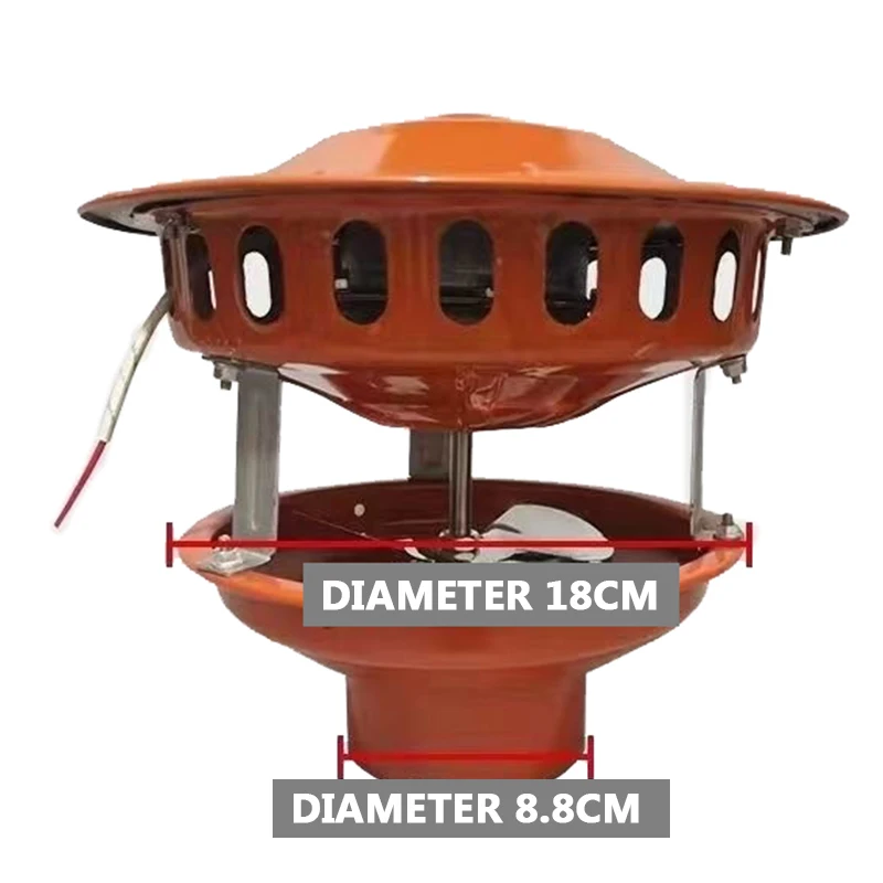 Chimney Induced Draft Fan  Exhaust Fan Powerful Chimney Exhaust Fan Household  Smoker 80W