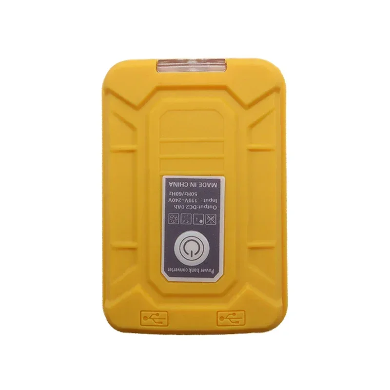 Portable LED Work Light with Dual-USB Charging for DeWalt 18V Lithium Battery Spotlight Torch Power Bank Adapter