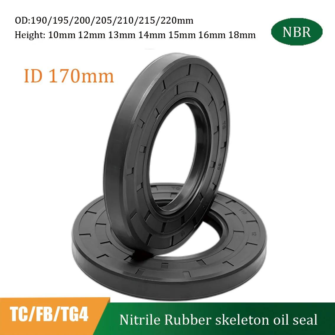 1Pcs Id 170Mm Nitri…