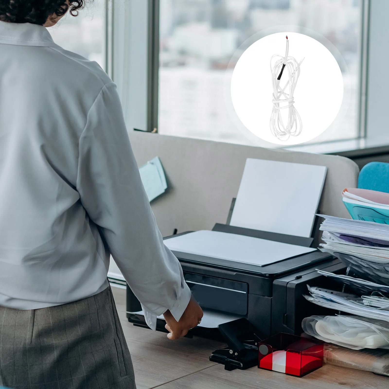 

3D Printer Temperature Probe Sensor Thermocouple High Precision Durable Design 1m Cable Accurate Temperature Feedback