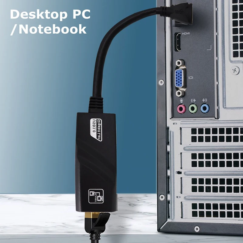 1000Mbps USB3.0 Wired USB To Rj45 Lan Ethernet Adapter Network Card For PC Laptop