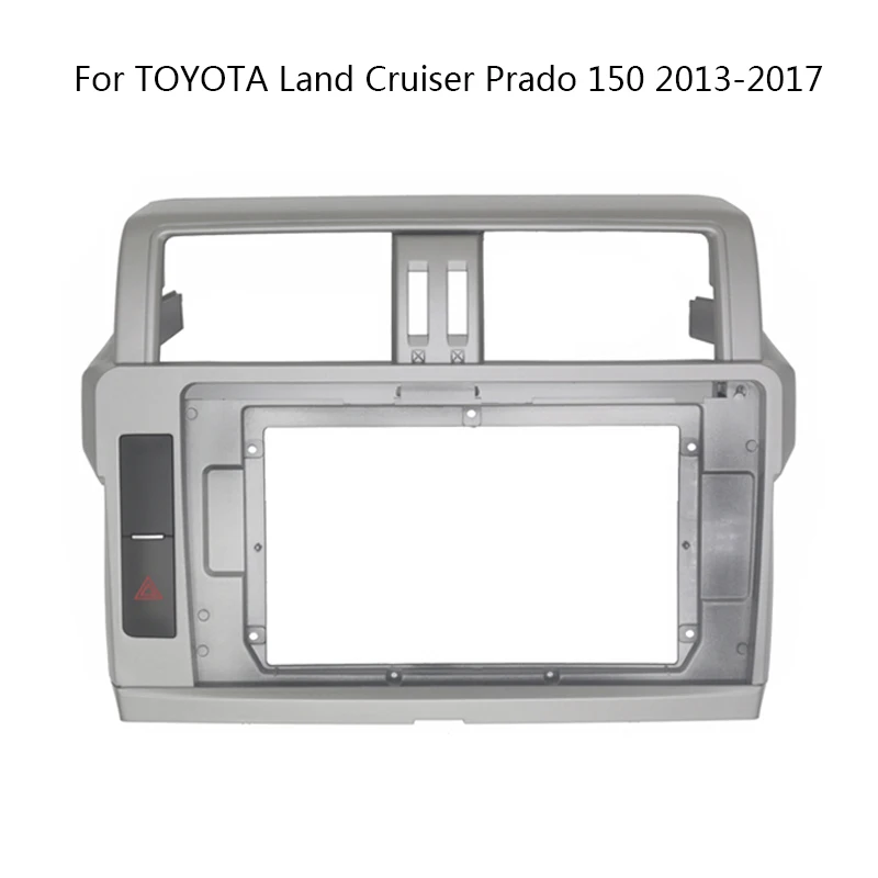 Car Radio Fascia For TOYOTA Land Cruiser Prado 150 2013 2014 2015 2016 2017 Video Panel Player Dash 2 Din Frame Mount Kit