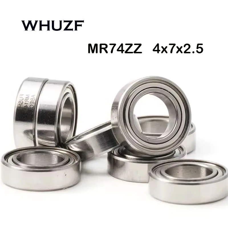 MR74 ZZ MR74-2RS Bearings 4x7x2.5 mm 10Pcs ABEC-7 MR74ZZ MR74RS Handpiece Bearings For Video Card High Speed For Motor