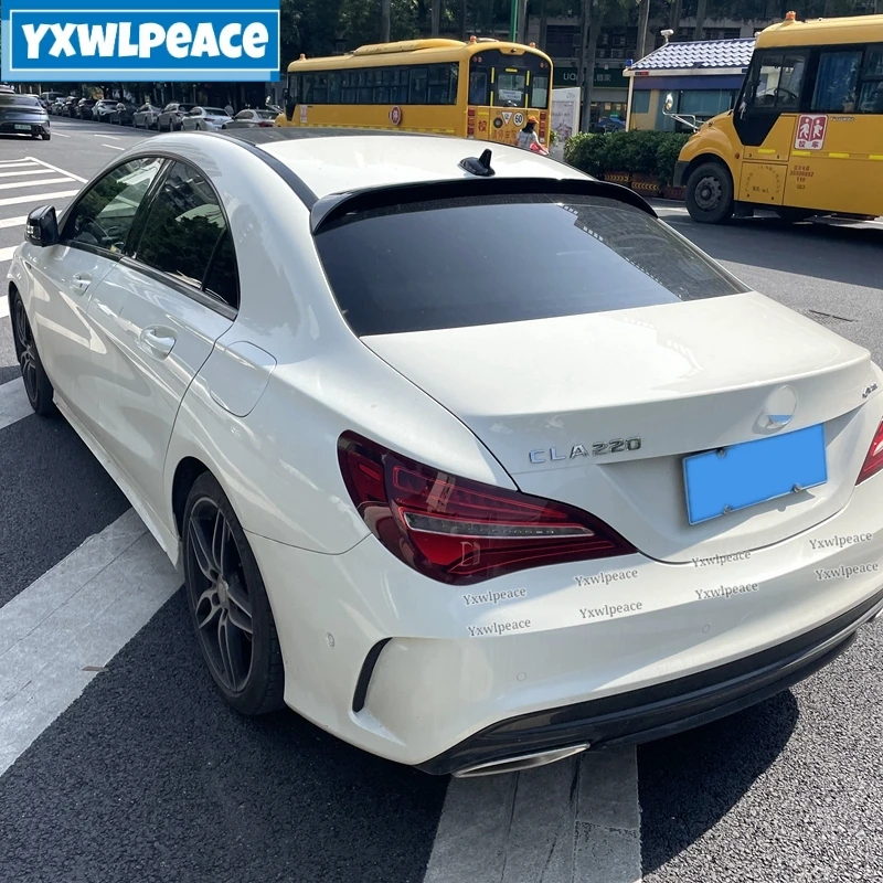 

For Mercedes Benz CLA 2013 -2018 Spoiler CLA45 W117 C117 C200 250 260 ABS Plastic Primer Color Rear Window Roof Spoiler