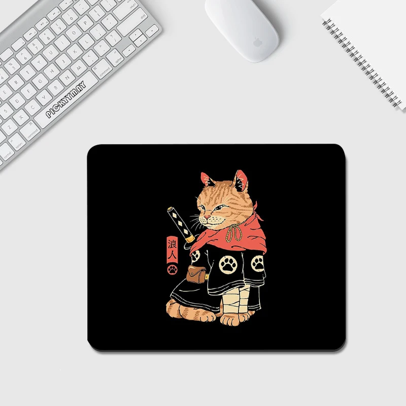 Warrior Cat Small Mousepad XS Mouse Pad Office Desk Mat Best 20x25cm Mouse Mat Design Little Desk Mat For Laptop