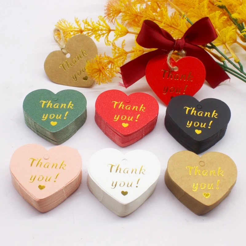 

100 pcs 5x4cm hot stamping. Thank you for the hang card and 20 meter hemp rope
