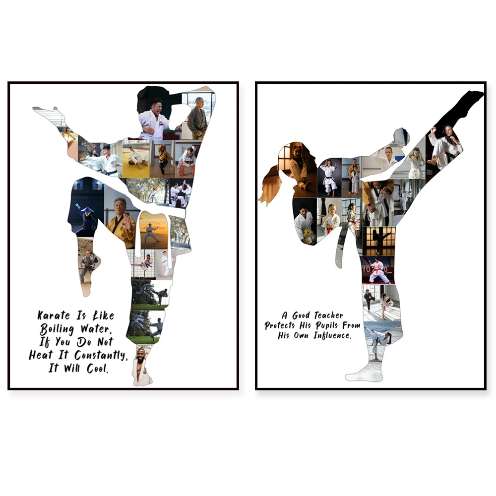 Karate Prints, Jiu Jitsu Art, Taekwondo Gifts, Karate Photography, Fighting Dojo Wall Decor, Martial Arts Posters for Home Use