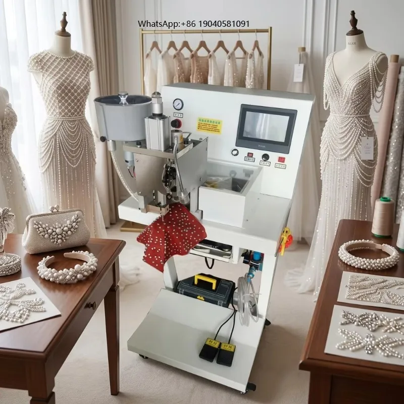 Manual Sequin Garment Accessories Rhinestone Pearl Top-notch Quality Attaching Setting Fix Attach Machine and Top on Fabric