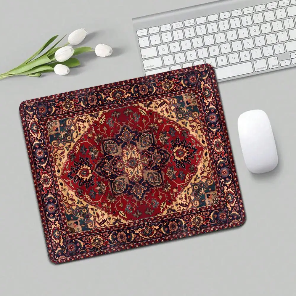 Persian Carpet  Mousepad Gamer Control Mat Gaming Speed Keyboard Pads Office Rubber Waterproof Non-slip Deskpad  rug