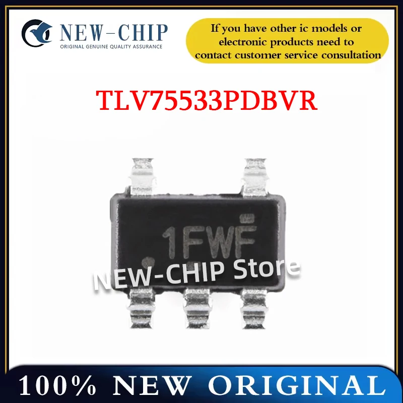 

20PCS-500PCS/LOT TLV75533PDBVR SOT-23-5 Screen printing 1FWF linear voltage regulator chip New Original TLV75533