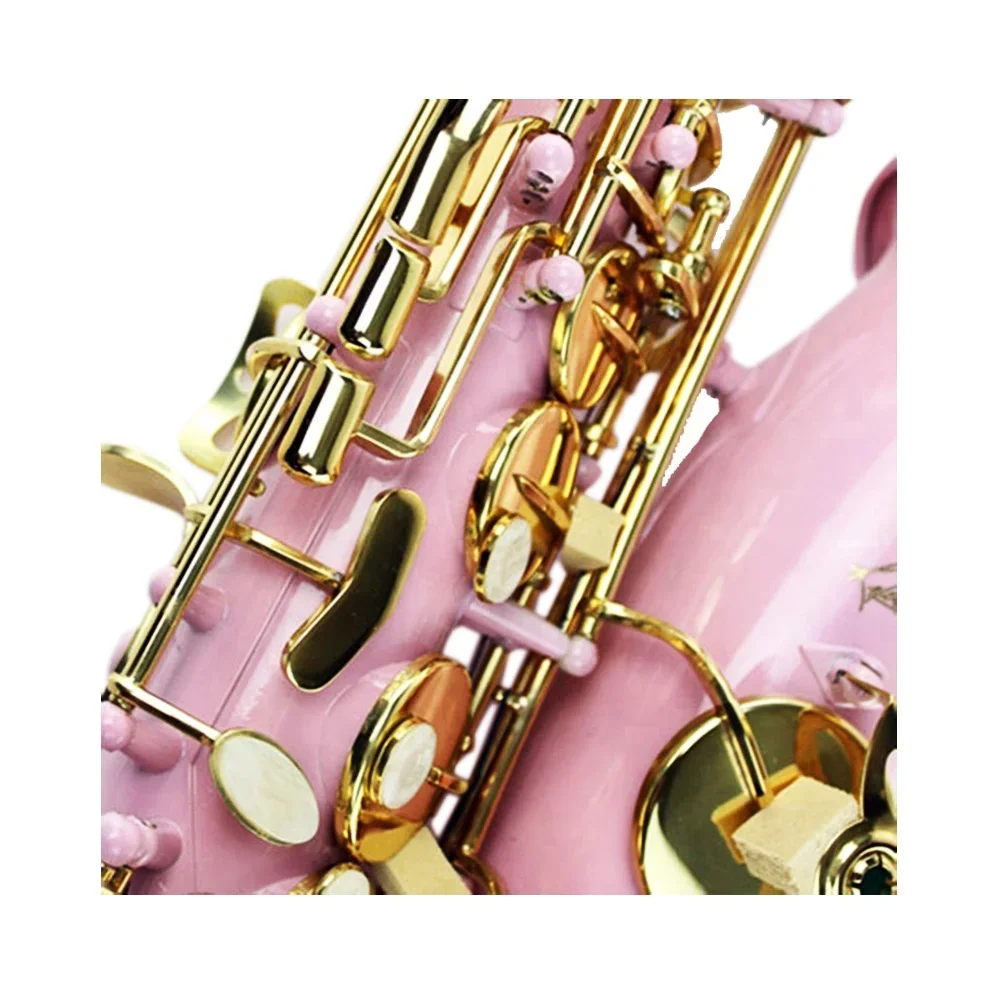 SEASOUND OEM High Quality Pink White Lacquer Alto Saxophone JYAS102DPWL for Students
