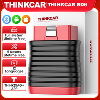 THINKCAR BD6 obd2 Scanner Bluetooth, Wireless All System Diagnostic Tool for iOS&Android, 5 Resets Lifetime Free