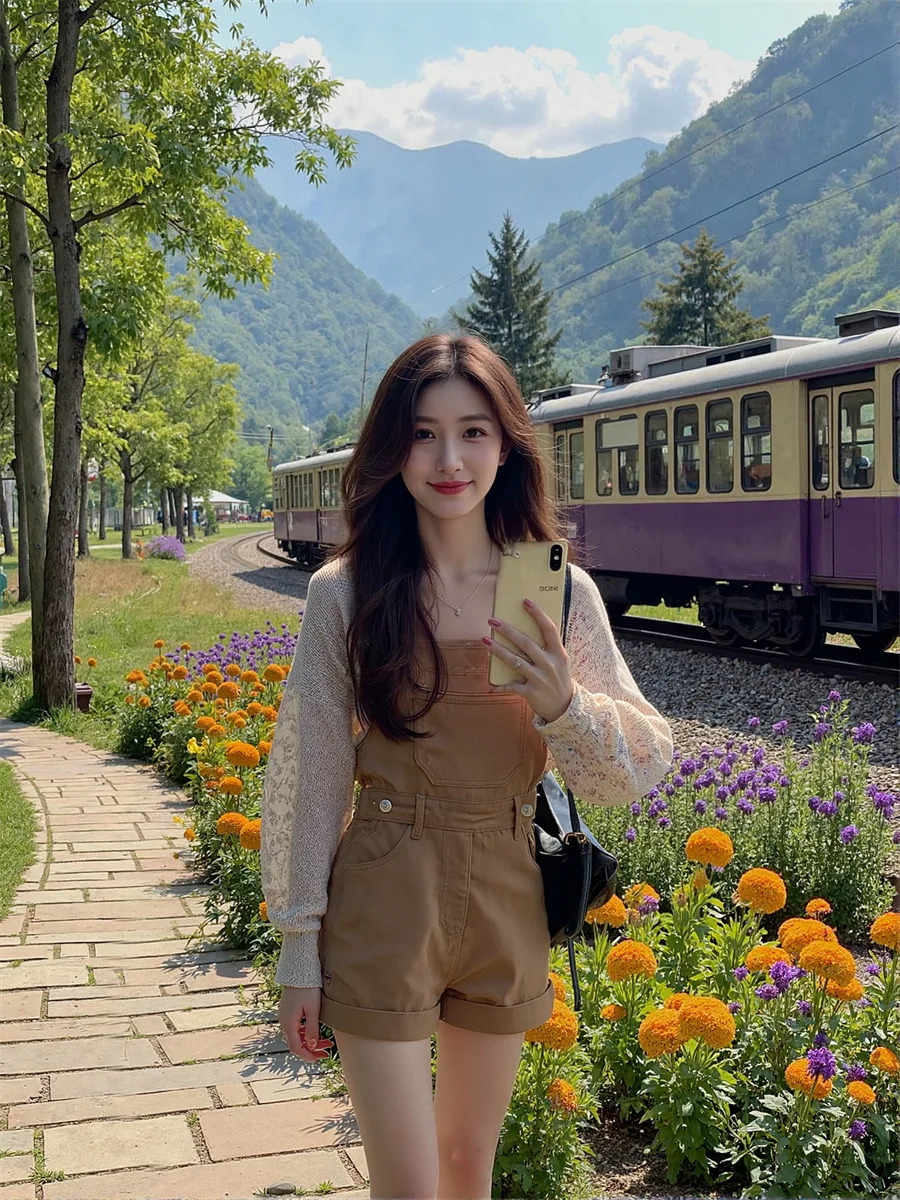 

Джинсовые винтажные комбинезоны 2021, женские комбинезоны с высокой талией, элегантная женская одежда, трендовая весенняя одежда с открытыми молниями и пряжкой, наклонная новинка