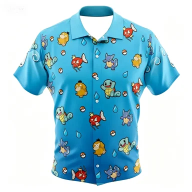 Hot Selling Hawaiian Shirts, Men's Shirts, Women's Casual Summer Shirts, Anime