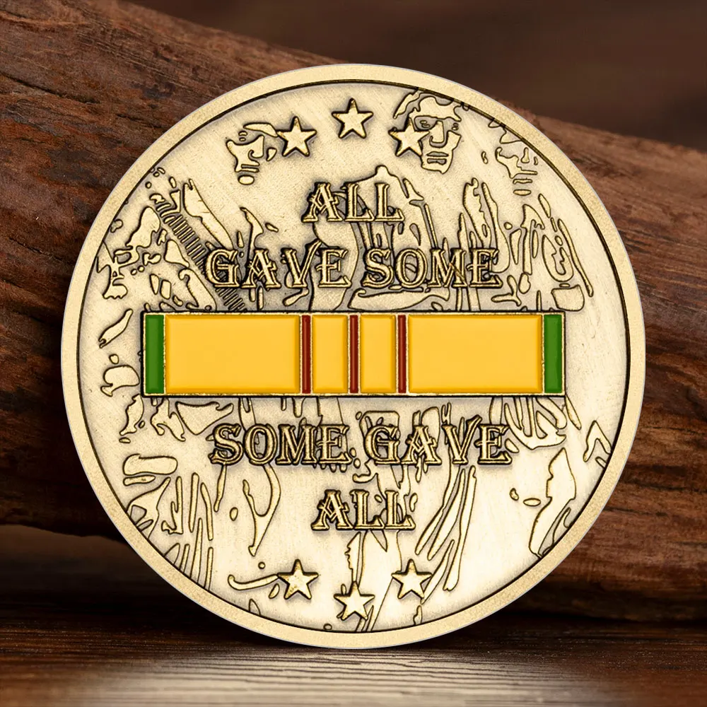 All Gave Some Some Gave All Bronze Plated Commemorative Coin Vietnam Veteran Honor Souvenir Coins A Gift Full of Meaning