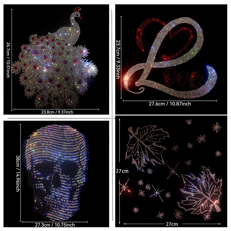 ファッション用大型アップリケ、ラインストーン、スパンコール、diy服飾、tシャツ装飾パッチ、衣料品アクセサリー