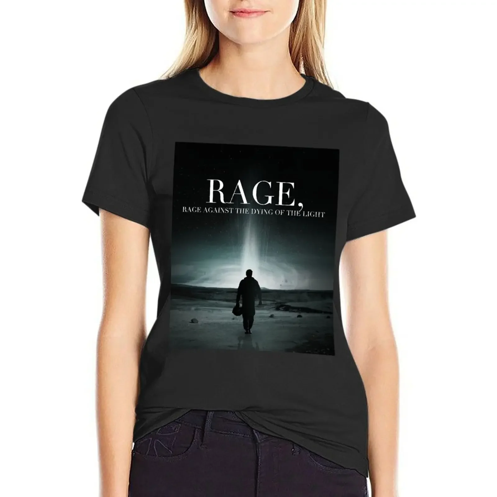 

Interstellar - Rage Against the Dying of the Light T-Shirt heavyweights customizeds hippie clothes t shirt Women