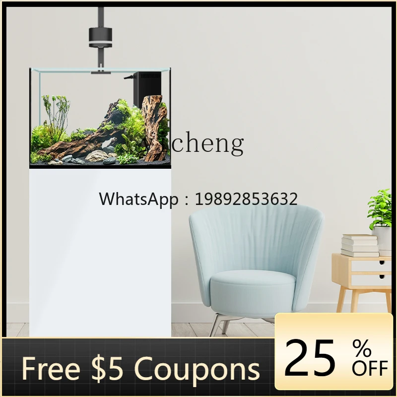 

ABB living room 60 square stream fish tank ultra-white glass Lanshou goldfish aquarium