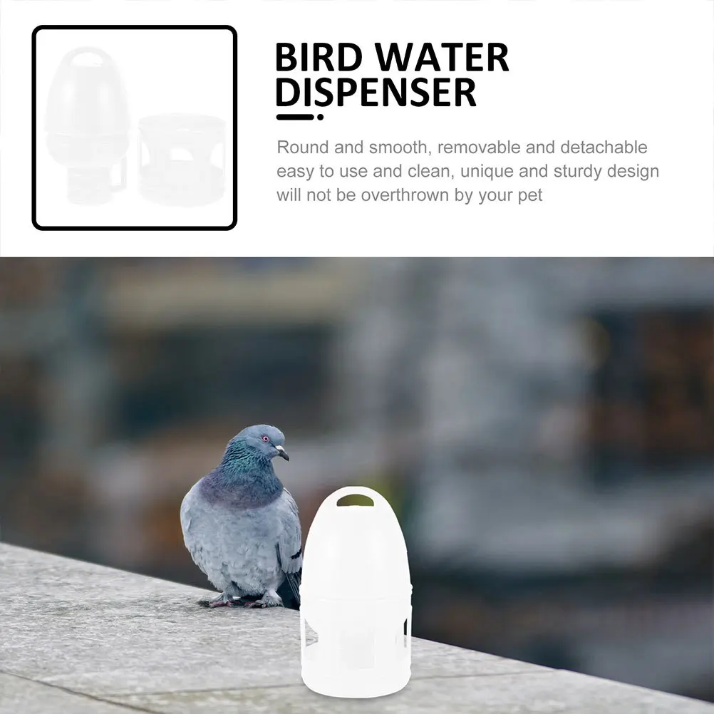

Pigeon Water Feeder Large Capacity Plastic Bird Water Dispenser Automatic Drinking Fountain For Pet Cage Garden Indoor Use