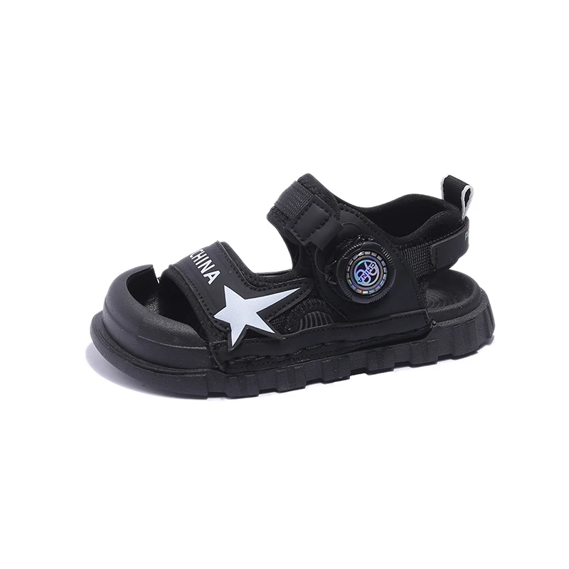 

Children Summer Sandals Baby Anti-kick Anti-slip Beach Shoes Boys Toe Wrapped Summer Sports Shoes Girls Fashion Breathable Shoe