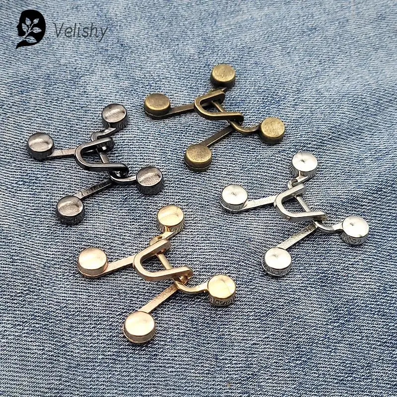 Women Skirt Pants Jeans Adjustable Waist Clip Metal Pins Clothing Accessories Sewing Women's Brooch Set Tighten Waist Brooches