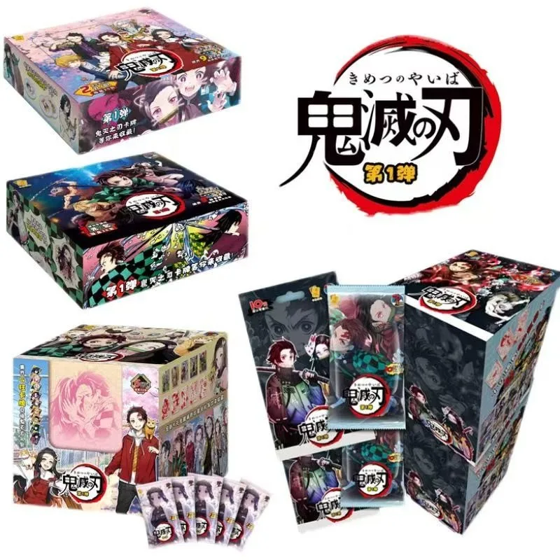 Original Anime Demon Slayer Cards Infinite Train SSP Card Diamond Rare Card Tanjirou Kamado Nezuko Character Collection Toy Gift