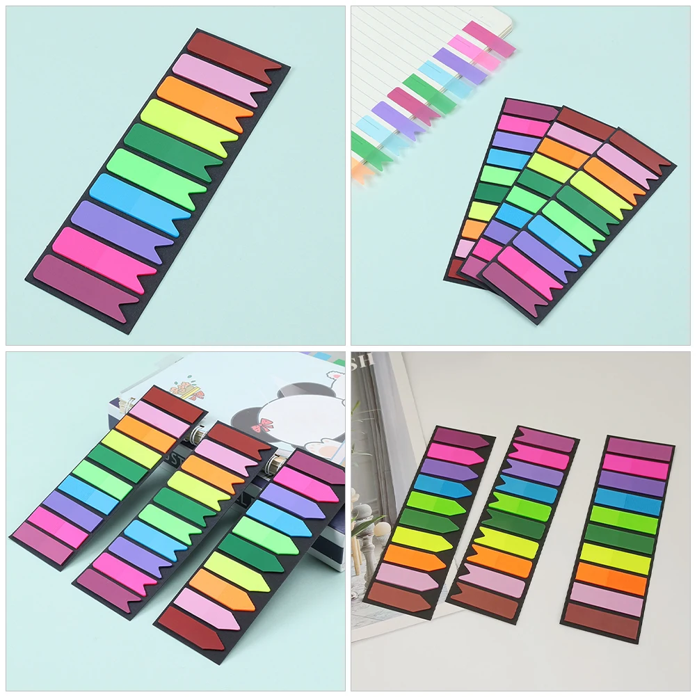 300 Pcs Self Adhesive Book Tabs Compact Page Markers Waterproof Transparent Writing Multi Function Student Bookmark