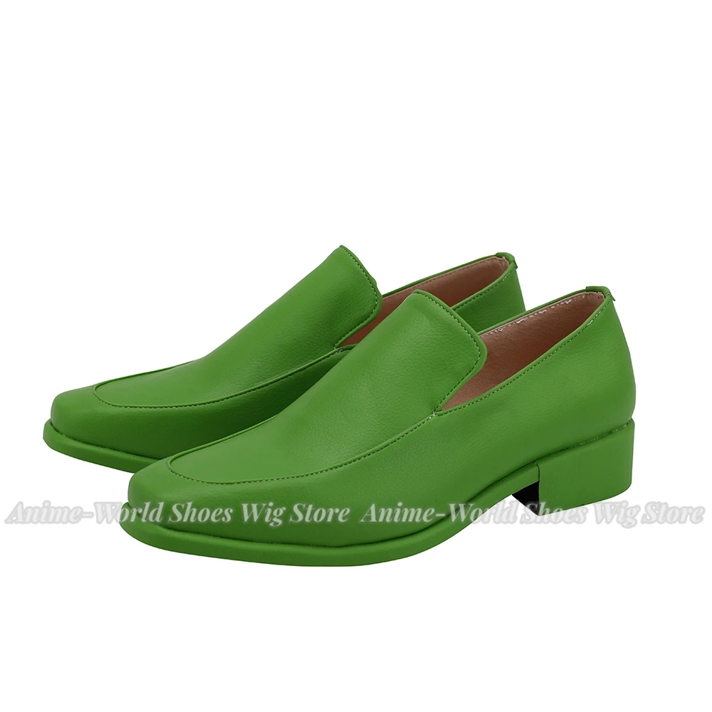 Vento Aureo Illuso cosplay schoenen groene laarzen op maat gemaakt elke maat voor jongens en meisjes