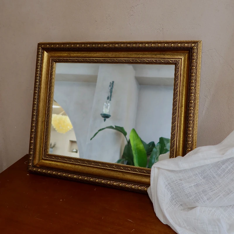 العتيقة الرجعية الفرنسية مرآة المحكمة الديكور المرايا غرفة المعيشة معلقة مرآة أنيقة Espejo Decorativo ديكور المنزل