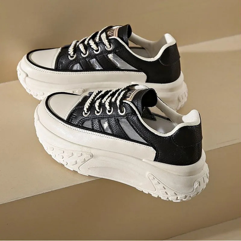 New Retro Women Shoes Spring Platform Shoes Casual Sneakers Breathe Fashion Designer Shoes High Quality Women Sneakers