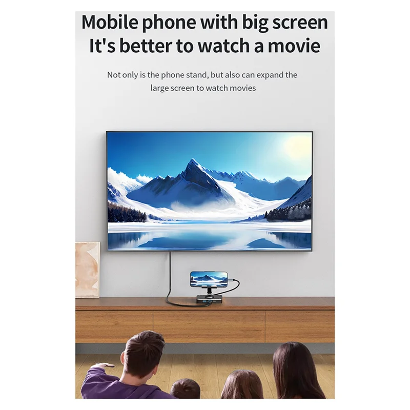 Aluminum Alloy Folding Rotating Stand Docking Station Game Switch Console Base 4K HD Projection Screen Docking Station