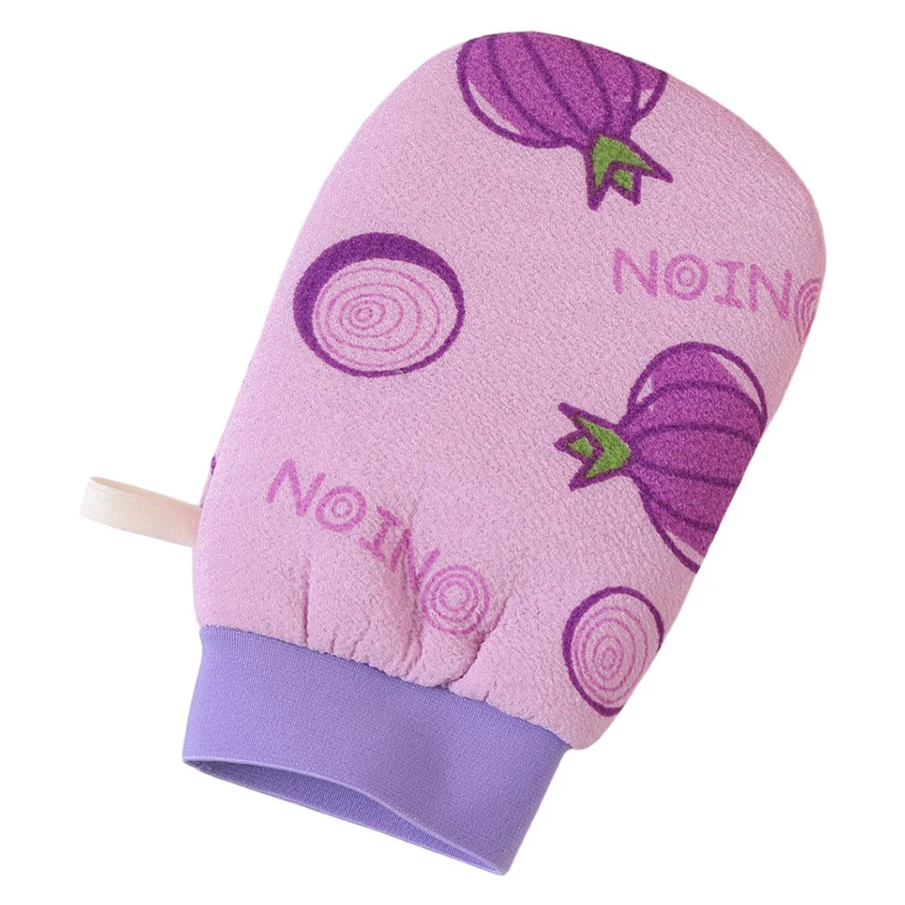 For body scrub rubbing towel for exfoliating skin dead skin cell removal with plant fiber material convenient hanging loop