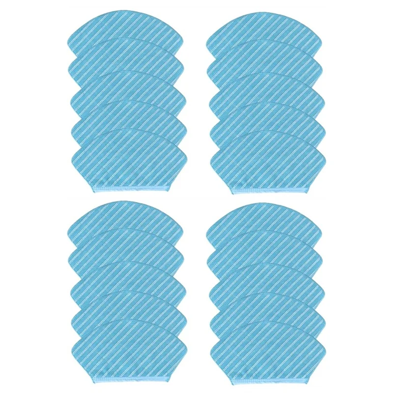 

T98C-20PCS Mop Cloth For Midea M7 / M7 Pro/Eureka NER700 Robot Vacuum Accessories Replacement Washable Mop Rags