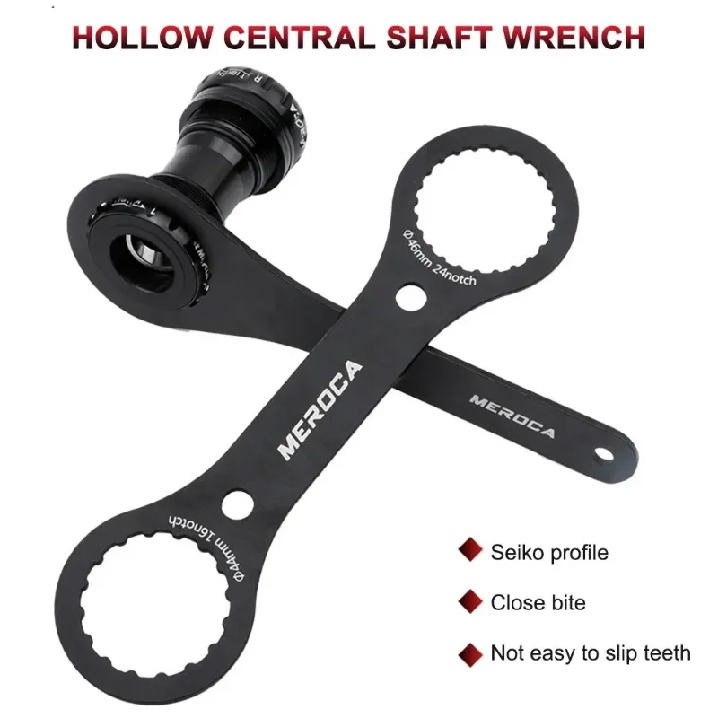 Bicycle Wrench Tool 44/46/39/40.5mm 16Notch Install Repair Tool For Shimano BB51 BB70 MT500 DUB Bottom Bracket Center Lock Cover