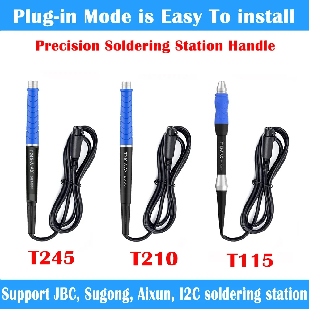 JCID Aixun Soldering Station Handle For T115 T210 T245 T12 936 Solder Station Compatible I2C/JBC/JC Aixun T3A T3B Soldering Tips