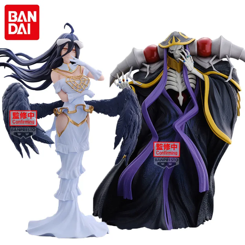 

Bandai Original Genuine OVERLORD Anime Figure Albedo Ainz Ooal Gown Action Figure Toys for Boys Girls Kids Gift