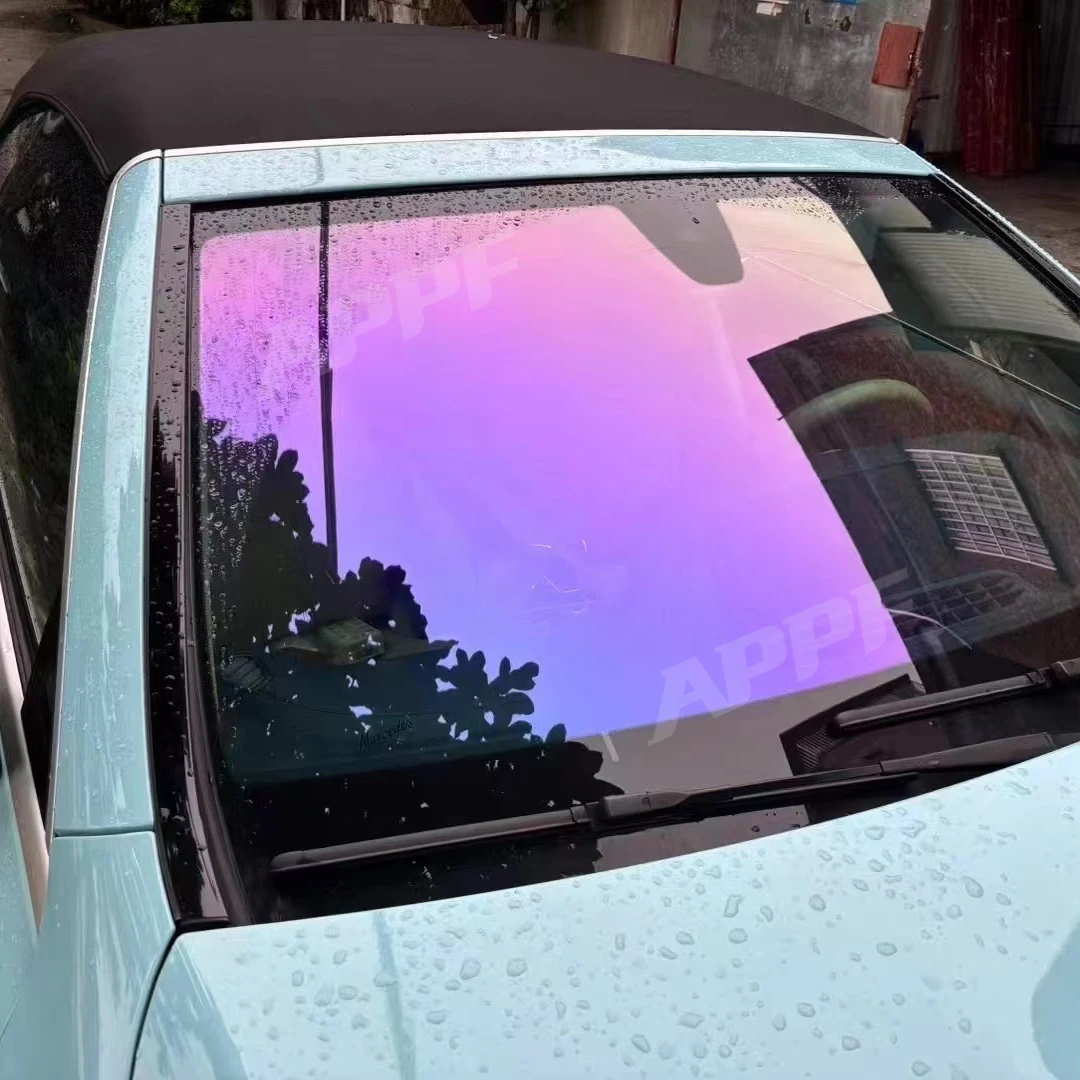 3mil Kameleon Window Tint Film Paarse Kleur Window Tint Bescherming Autoruiten op Voorraad Warmte-isolatie Explosieveilig