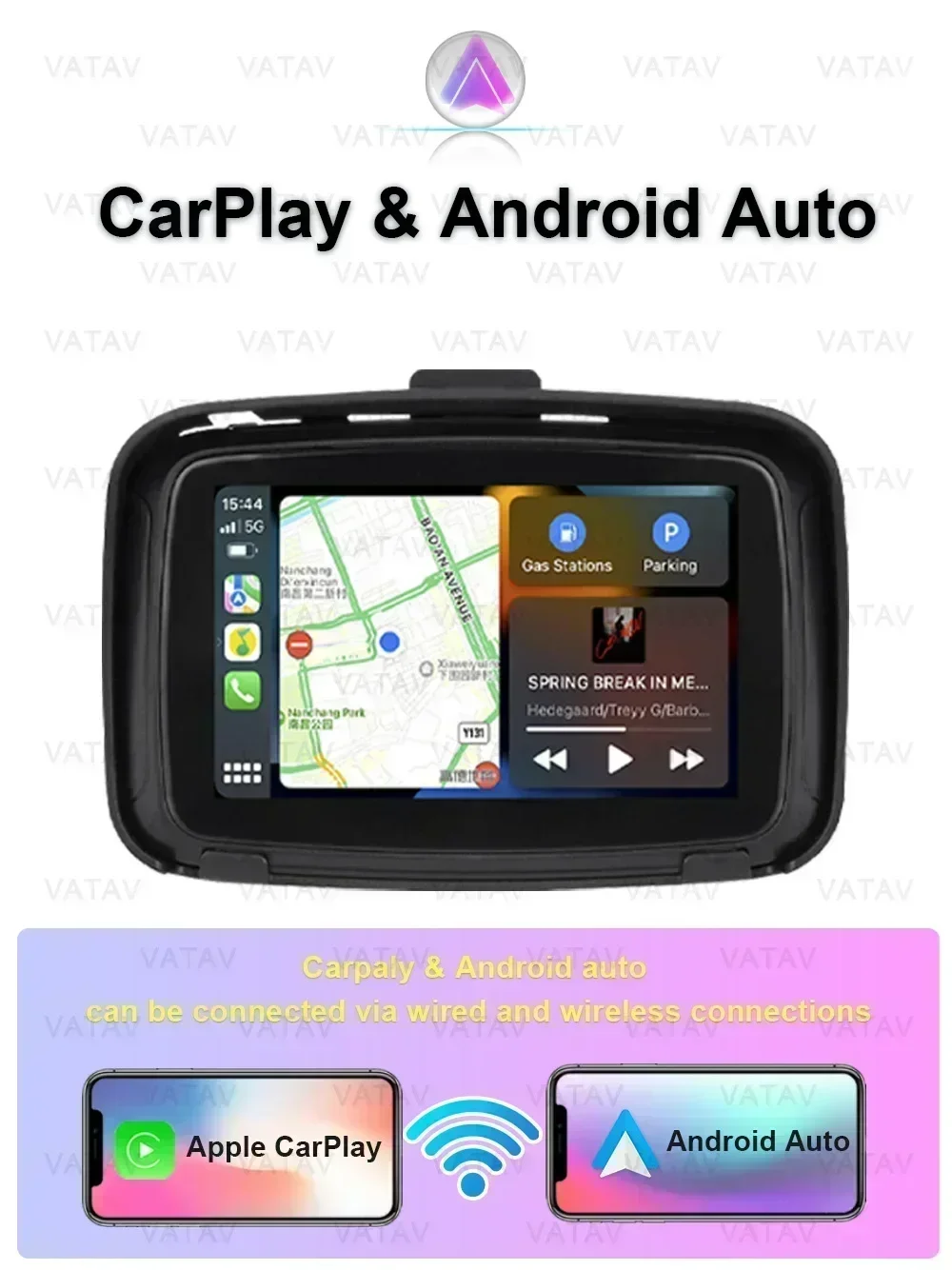 ポータブル防水モーターサイクルナビゲーター,Android Carplay,USBタッチ,屋外日焼け止め,外部,自動,C5プロ,BMW R1200GS, R1250GSに適しています