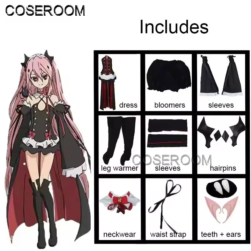 Krul Tepes Cosplay Wig & Dress Set