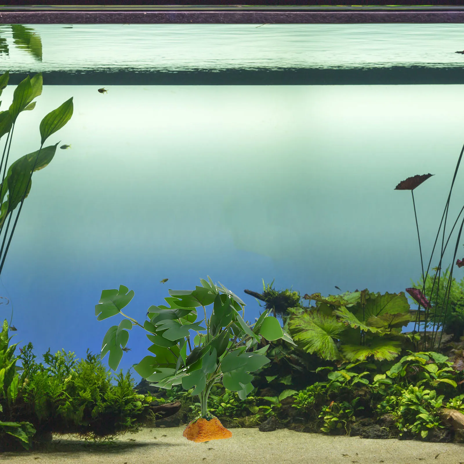 

Terrarium Artificial Plants Realistic Simulation Decorative Aquatic Plant for Reptile Tank Fish Aquarium Plastic Plant Habitat