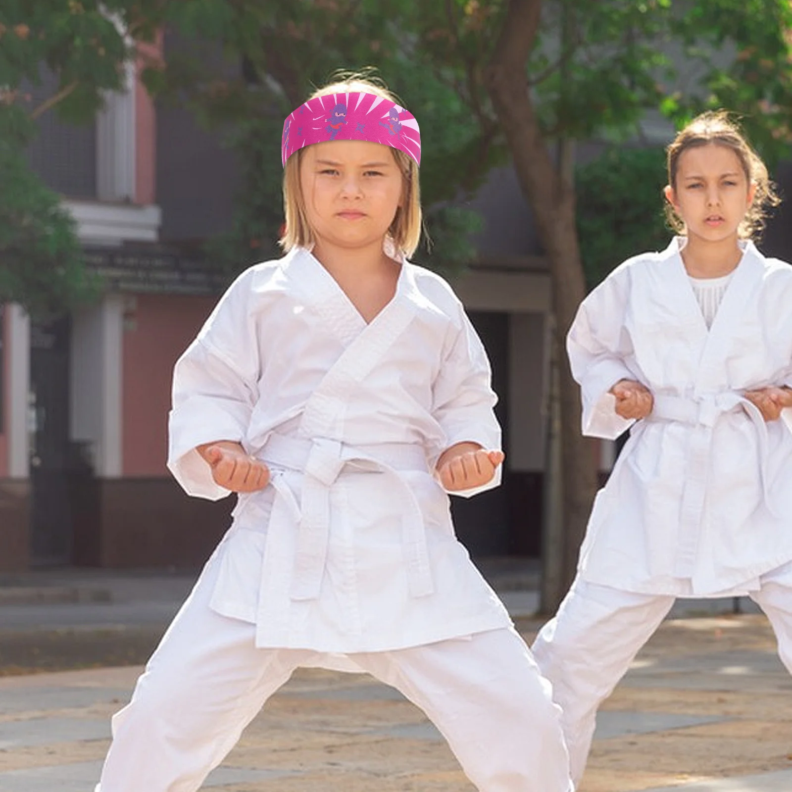 

6Pcs Karate Headbands Ninja Headbands Reusable Breathable for Kids Sports Training Costume Parties Accessories