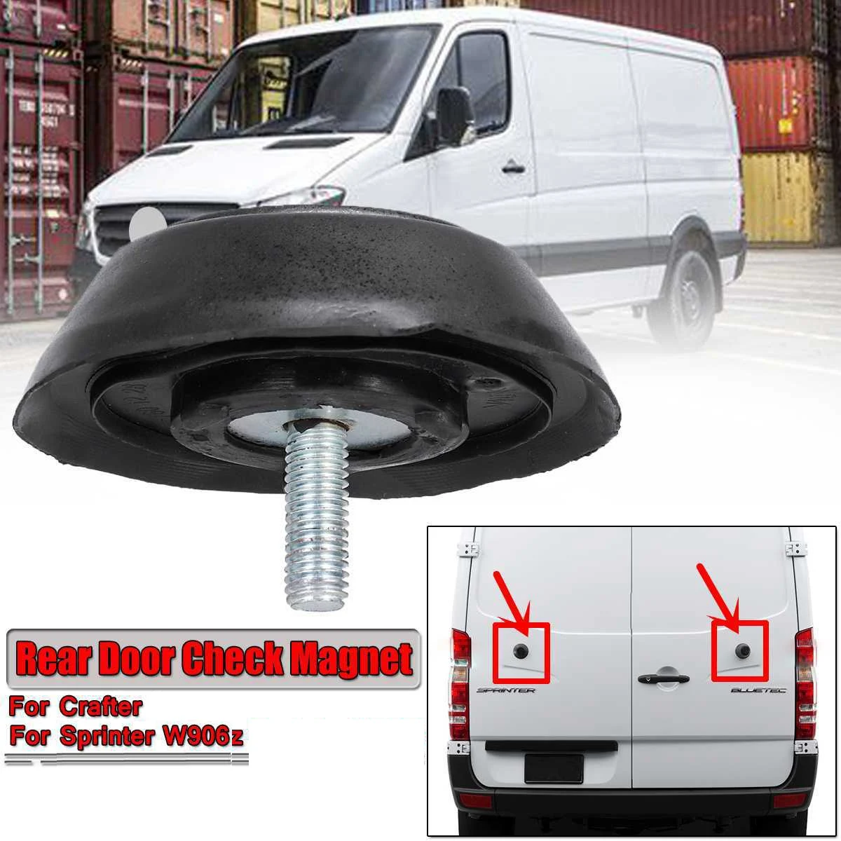 فتاحة مغناطيسية للتحقق من الباب الخلفي للسيارة Sprinter W906 لـ Crafter A9067601228 مثبت إيقاف باب السيارة