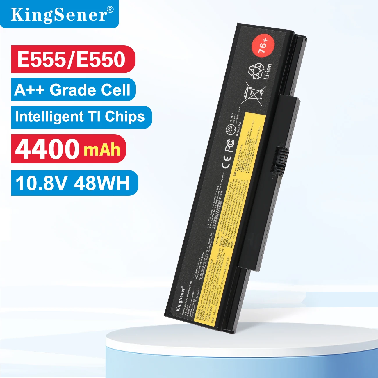 KingSener Laptop Battery For Lenovo ThinkPad E555 E550 E550C E560 E565C 45N1759 45N1758 45N1760 45N1761 45N1762 45N17 48WH