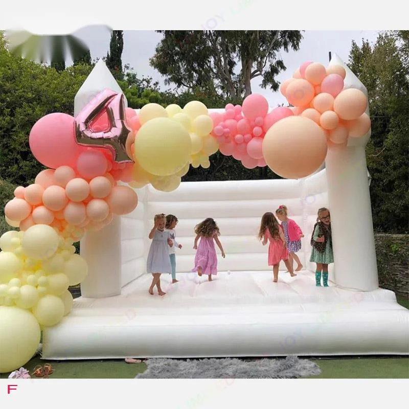 outdoor activities 13x13ft 4x4m Inflatable Wedding Moon House Jumping Bouncer White Bounce House Birthday party Air Jumper