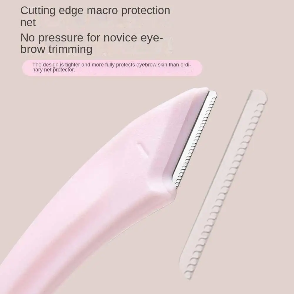 Trimmer per sopracciglia curvo a forma di luna curva Strumento per il trucco Rasoio per peli del viso Rasoio per sopracciglia curvo Shaper per depilazione