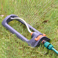 Oscillating Garden Sprinkler 4 Modes Water Sprayer 19 Hole Nozzles with 3/4in Connector for Large Area Coverage Yard Garden Lawn