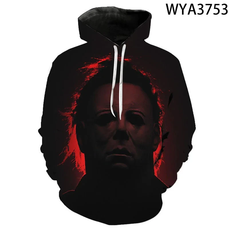 Men Hoodie Halloween Horror Michael Myers 3d Print Hoodies Men Women Fashion Hoodie Men Sweatshirt Women Sweats Man Tracksuits