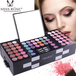 Miss Women Gifts All In One Makeup Kit Full Set Eyeshadow Lip Gloss Blush Lipstick Concealer Pigment Powder Brush Mirror Make Up